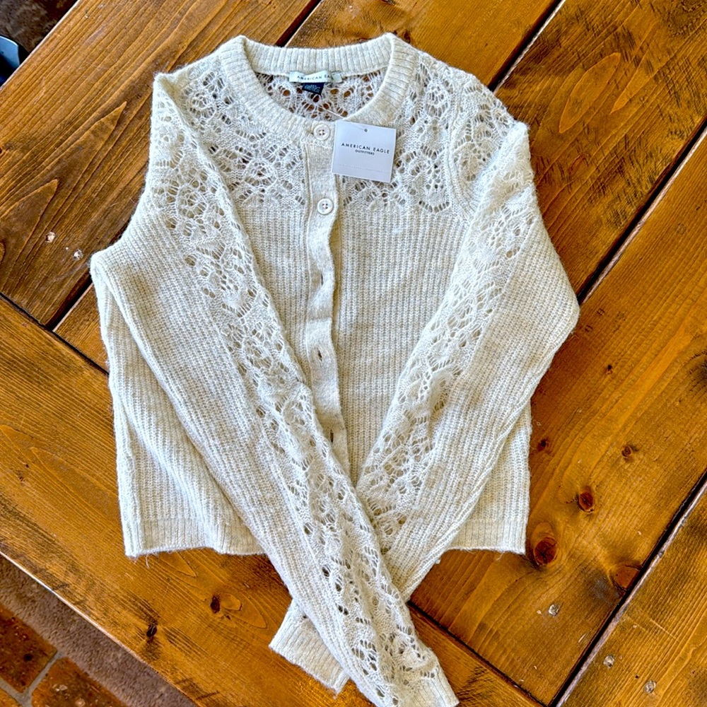 American eagle crochet cardigan